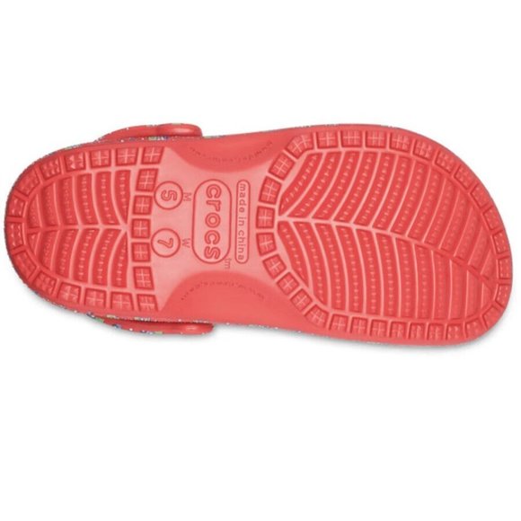 Crocs Classic vineyard vines Clog White / Red Size: M6W8 - Picture 4 of 6